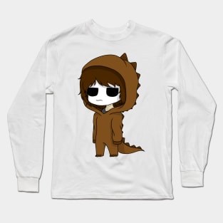 masky dinosaur chibi Long Sleeve T-Shirt